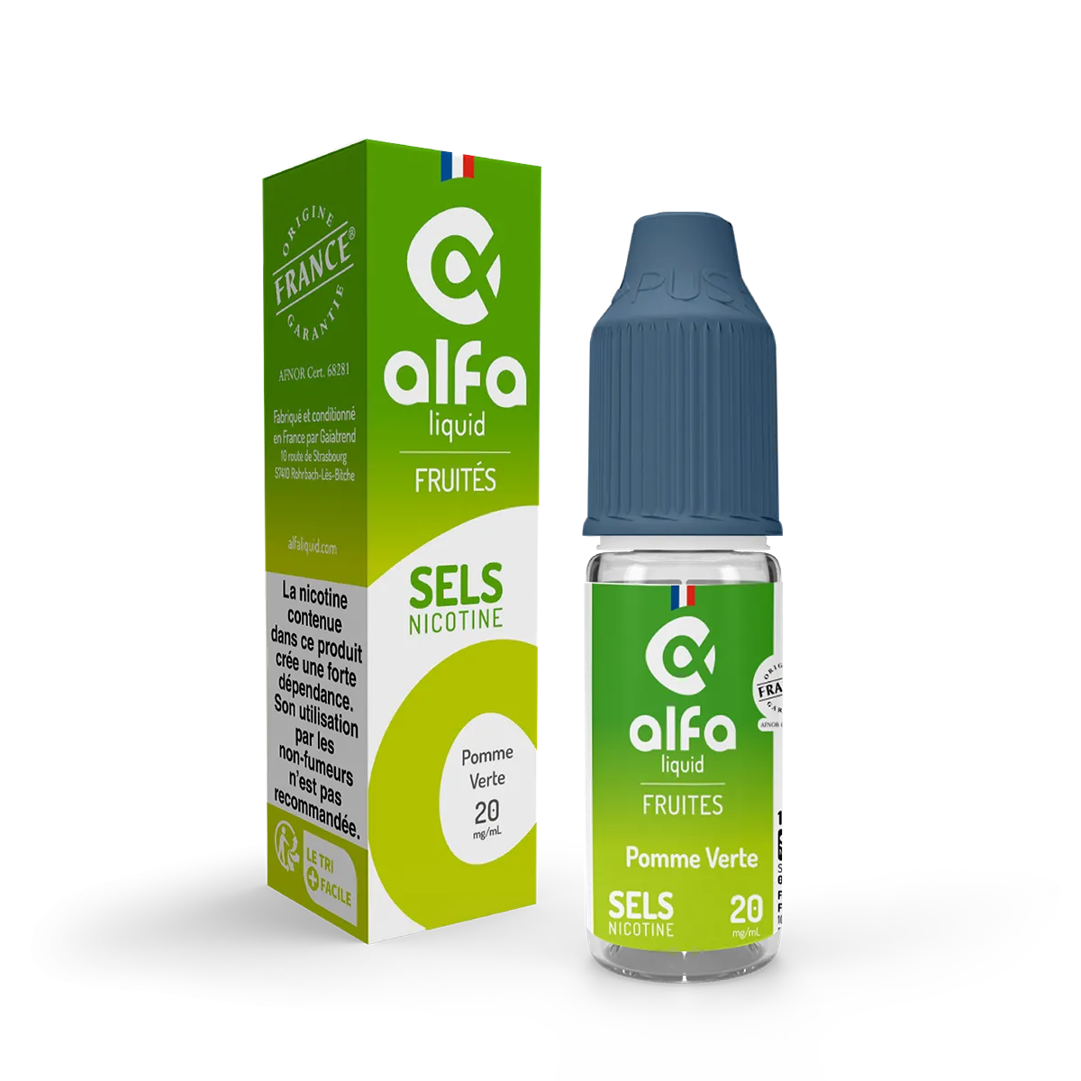 ALFALIQUID POMME VERTE SELS DE NICOTINE